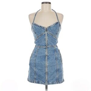 American Eagle Denim Halter Dress